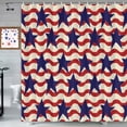 thumbnail image 3 of LYOJIEP Clearance! Shower Curtain Independence Day Decorative Shower Curtain Patriotic Collection Shower Curtain (A), 3 of 3