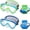 2PK - Blue, variant on Swim Goggles  6-14, Diving Mask No  Strap,Water Goggles Nose Cover for JR / Youth