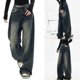 thumbnail image 2 of Loose Fit Wide Leg Baggy Jeans Long Pants Cotton Blend Fabric Full Length Trousers With Practical Pockets for Women XL, 2 of 4