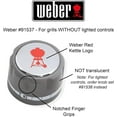 thumbnail image 2 of Weber Summit Series Gas Grill Main Burner Gas Control 2 Pack Knob 91537, 2 of 4