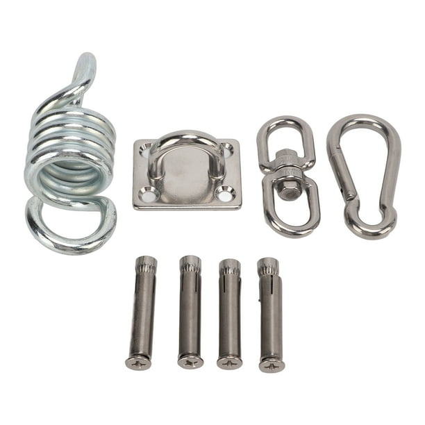 Kit de suspensión de columpio de acero inoxidable de alta resistencia para colgar hamacas y sillas, juego de montaje para techo y porche.