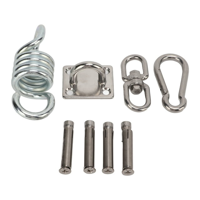 Kit de suspensión de columpio de acero inoxidable de alta resistencia para colgar hamacas y sillas, juego de montaje para techo y porche.