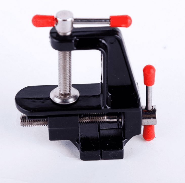 Aluminum Alloy Mini Vise Hobby Table Craft Jewelry Clamp Vice Repair Tool with Adjustable Jaw Mini Table/Bench Vise Hobby Clamp On Table Bench Vise Mini Tool Vice 