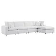thumbnail image 3 of Modway Commix 5-Piece Sunbrella® Outdoor Patio Sectional Sofa in White, 3 of 10