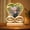 Infinity Love, variant on Custom Mom Gifts Heart Picture Frame LED Night Light, Personalized Acrylic Plaque with Photo, Mothers Day Birthday Sentimental Gift for Mom From Daughter Son Kids 3(Width*Height(5inch*5inch))