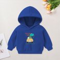 thumbnail image 2 of KPOPLK Kid Boy's Spring Fall Sweatshirt Basketball Player Print Long Sleeve Hoodies Comfy Loose Casual Pullover Hooded Blue Size 5-6 Years, 2 of 7