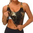 thumbnail image 3 of Balery Sunflower Cowboy Hat Cow Sujetadores deportivos con espalda cruzada para mujer, acolchados, sin costuras, de alto impacto, ideales para yoga, gimnasio, entrenamiento y fitness.-XX-Large, 3 of 8