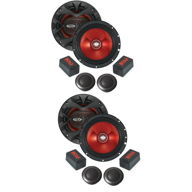 BOSS CH6CK 6.5" 700W 2 Way Component Car Audio Speaker System, (2 Pack)
