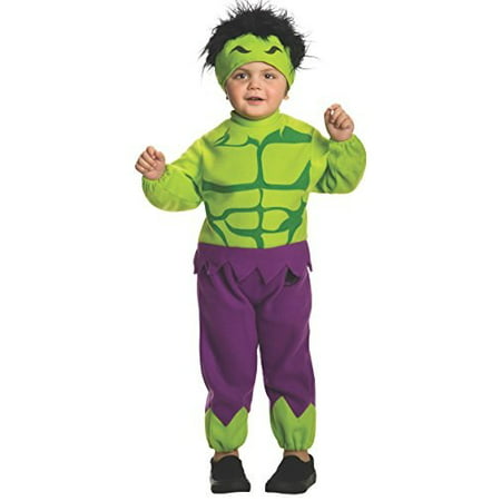 Marvel Rubie's Baby's Classics Avengers Assemble Fleece Hulk Costume, Multi,