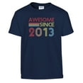 thumbnail image 2 of Awesome Since 2013 Birthday T-Shirt for Kid - Personalized Birthday Gift, 2 of 4