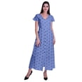 thumbnail image 2 of Moomaya Robe Longue Maxi pour Femmes à Manches Courtes, Robe Formelle/décontractée avec Poches P-TTG, 2 of 6
