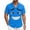Blue-Cunning Face, variant on Mens Beach Shirts Short Sleeve Button Down Tops Loose Fit Funny Graphic Print Vacation Shirts Sky Blue-Surprised Face L