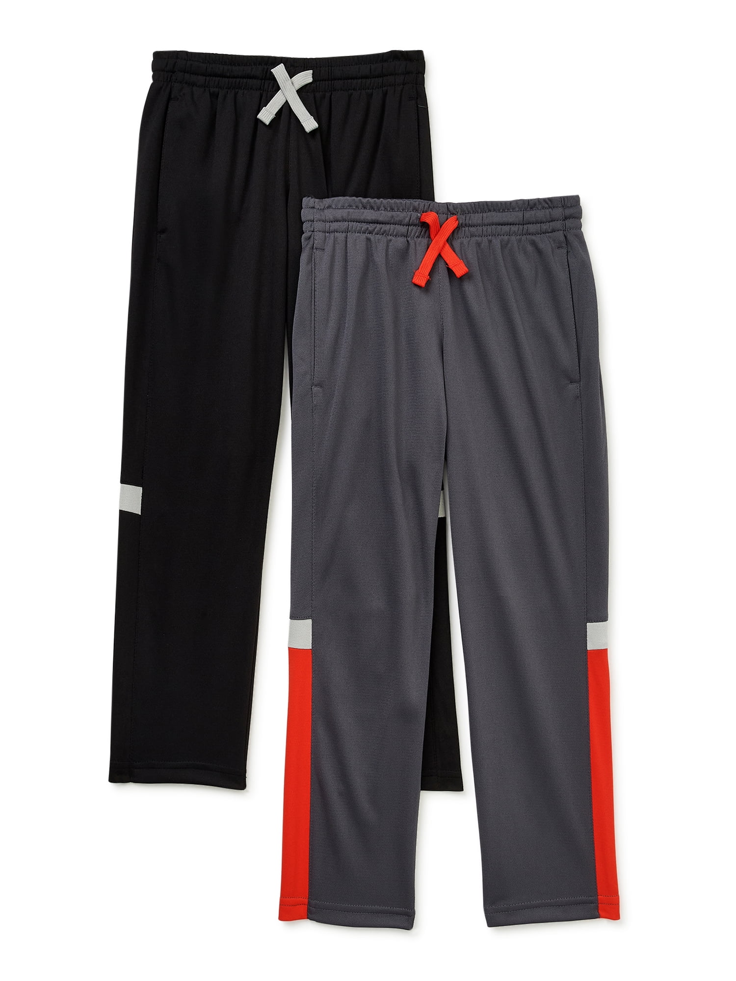 Athletic Works Boys' Active Pants, 2Pack, Sizes 418 & Husky