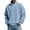 Sky Blue, variant on Gytharion Men's Winter Warm Waffle Sweatshirts Stand Collar Zip-up Long Sleeve Jackets Solid Color Fashion Casual Outwear