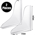 thumbnail image 3 of Shower Splash Guard 2Pcs Thickened Bathroom Bath Tub Guards Acrylic Corner Bathtub, 3 of 4
