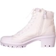 thumbnail image 3 of Womens DKNY Pandie Lug Lace Up Boots, White, 7 US, 3 of 6