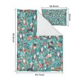 thumbnail image 5 of Pitbull Dog and Flower Floral Duvet Cover and Pillowcase Set for Single Bedding, Bedroom Accessories for Kids Teens, 5 of 5