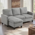 thumbnail image 2 of HOMCOM Canapé Sectionnel avec Ottoman, 2 of 10