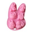 thumbnail image 4 of Qocolhg Easter Silicone Chocolate Moulds,Egg,Bunny,Rabbit Head,Basket Shapes Mould for DIY Chocolate,Candy,Jelly,Mold Baking Pan for Easter Party Bombs Fondant Candy Dome Mousse Cake Topper Making, 4 of 9