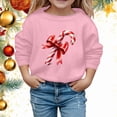 thumbnail image 2 of MIASHUI Chandails en Molleton d'Hiver pour Filles, Chandail à Capuchon de Noël Confortable avec Imprimé Flocon de Neige, Design Tendance pour Enfants, 2 of 4