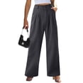 thumbnail image 3 of Gibobby Pantalones deportivos térmicos para mujer Pantalones deportivos con forro polar de algodón para mujer, pantalones deportivos informales con pierna recta(Gris,XG), 3 of 4