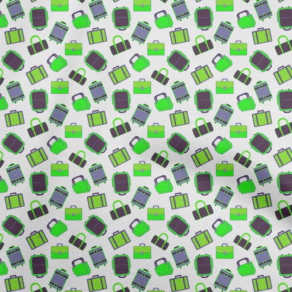 oneOone Viscose Chiffon Light Green Fabric Travel Sewing Material Print Fabric By The Yard 42 Inch Wide