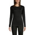 thumbnail image 3 of Lands' End Women's Petite Thermaskin Heat Long Sleeve Crewneck Long Underwear Top, 3 of 3