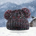 thumbnail image 5 of Winter Hat for Kids Toddler Children, Beanie with Double Pom Pom Warm, Accessories Knit Beanies Cap, 5 of 5