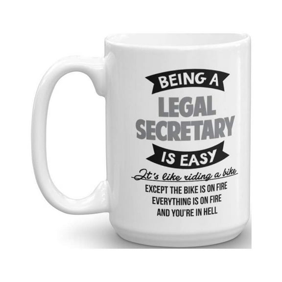 Best Funny Legal Secretary Bikers Coffee & Tea Gift Mug (15oz)