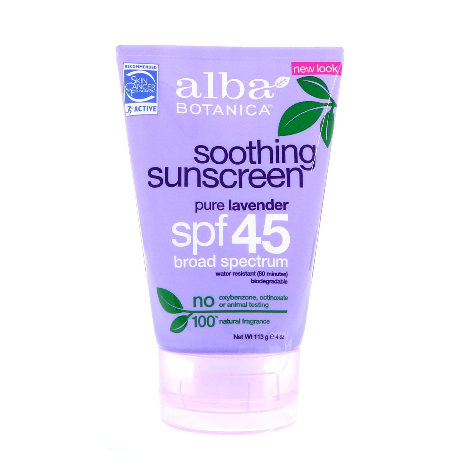 alba botanica pure lavender sunscreen