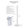 thumbnail image 4 of Home Microfiber Flat Mop Bucket Set with Stainless Steel Handle Squeeze Floor Cleaning Tools Premium Mops, 4 of 4
