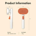 thumbnail image 6 of Cat Hair Brush, Cat Brushes for Indoor Cats Grooming and Shedding, Self Cleaning Brush for Short and Long Haired Cats, 6 of 6