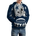 thumbnail image 5 of Football Cowboys Men's Women Vintage 3D Hooded Sweatshirt - All-Season Loose Fit Streetwear, 5 of 6