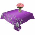thumbnail image 2 of Modern Purple Table Cloth Waterproof Tablecloths, Abstract Diamond Luxury Gradient Tablecloth Dining Table Cover for Kitchen Party Tabletop Outdoor, Square Tablecloth 60x60 Inch, 2 of 9