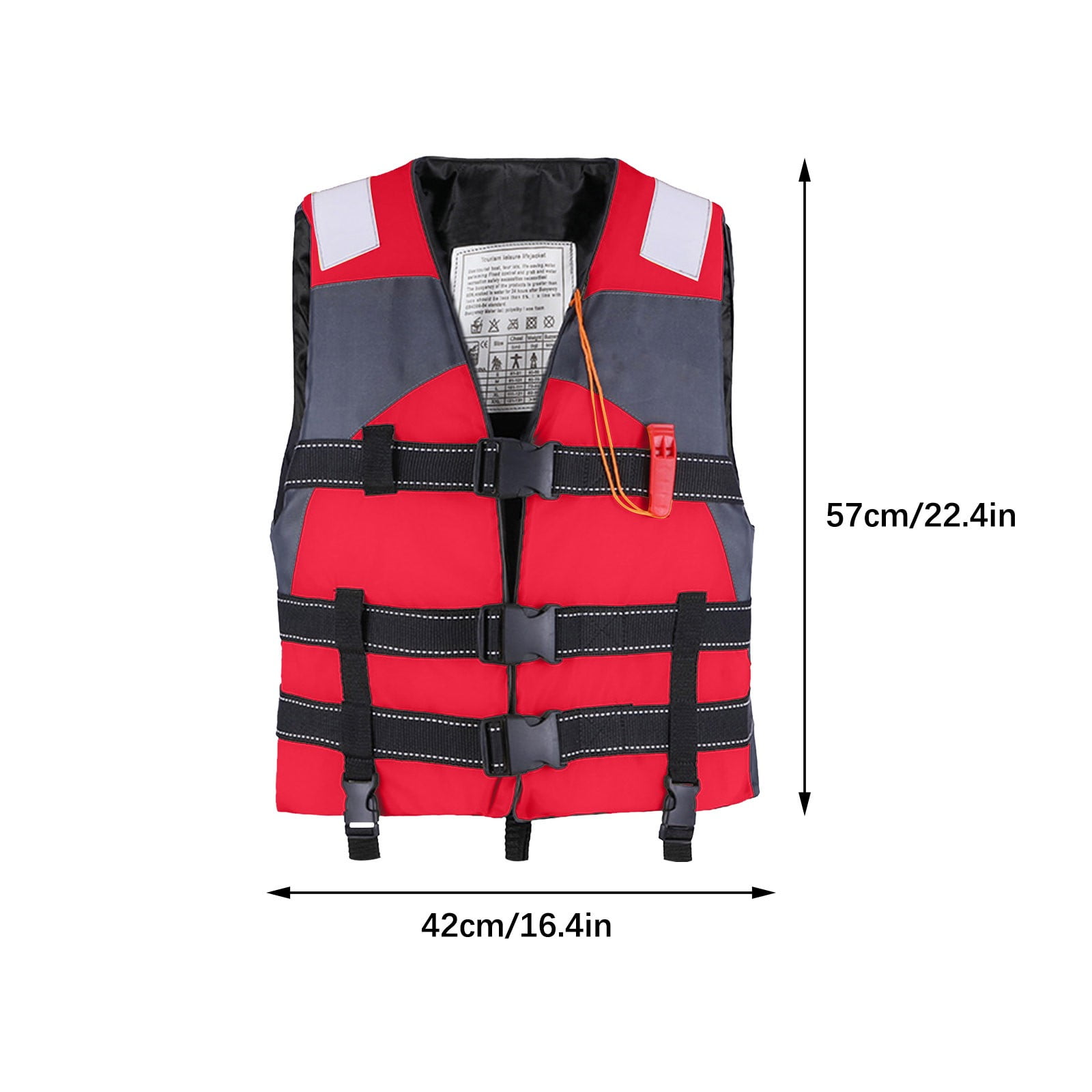 FastXmas Adult Swim Vest, Buoyancy Life Jacket with Adjustable Crotch Strap, Lightweight Swimming Training Toddler Floaties Swimming Aid Boating Vest for Outdoor Watersports Fishing Fit for 88-164 lbs