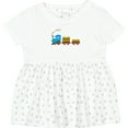 thumbnail image 3 of Inktastic Colorful Toy Train Girls Baby Dress, 3 of 5
