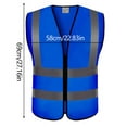 thumbnail image 2 of Sports – High Visibility Running Reflective Vest for Night and Day Use – Lightweight Breathable Apparel for Outdoor Training and Work Blue Top, 2 of 3