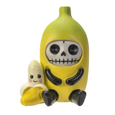 Furrybones Na Na Skull face Character in a Banana Costume Collectible Decorative Skeleton Figurine