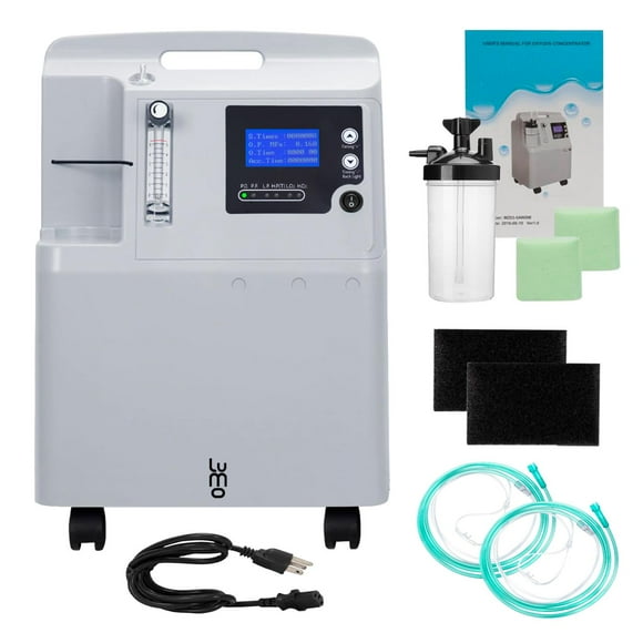 Concentrador De Oxigeno Portatil Grado Hospitalario 5 Litros By LONGFIAN