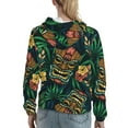 thumbnail image 7 of Honeii Tropical Tribe Mask Pattern Womens Oversized Hoodies Long Sleeve Sweatshirts Pullover Fall Outfits with Pocket-Large, 7 of 7