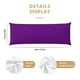 thumbnail image 3 of Balery Purple Funda Protectora para Almohada Corporal de Algodón Hipoalergénico con Cierre(55 x 21 pulgadas), Almohadas No Incluidas, 3 of 7