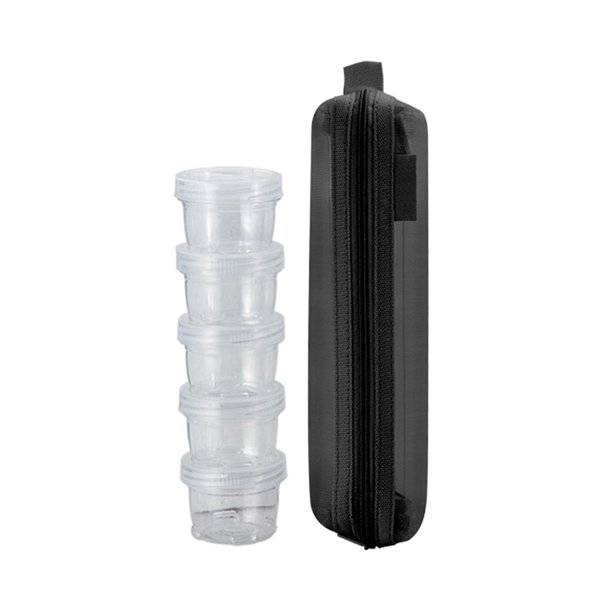 Seasoning Box Stackable 5 Pieces Camping Seasoning Box Stackable Spice Holder Outdoor Salad ...