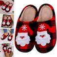 thumbnail image 4 of Piel Esponjosa Navidad Plana Papá Noel Antideslizante A Cuadros para Invierno Interior, 4 of 9