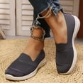 thumbnail image 5 of YLYL Loafers for Women Slip on Walking Shoes Knit Dressy Comfortable Business Casual Work Flats, 5 of 9