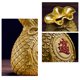 thumbnail image 4 of TureClos Florero artesanal de resina estilo chino bolsa de dinero en forma de adorno de sala de estar decoración de escena adorno de mesa para diseño de escena interior dorado TureClos JD730452841, 4 of 6