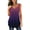 Tank Tops-Dark Purple, variant on Brilliant Tank Tops for Women Plus Size Women Fashion V- Neck Floral Printed Tunic Tops Buttons Short Sleeveless T-shirt (Blue,M)