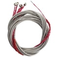 thumbnail image 3 of Set Of 5 Steel Strings for 5 String Guitar Great Replacement ,5x Guitar Strings,silver & red, 3 of 8