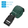 thumbnail image 2 of Uxcell 1.5m Adjustable with Quick Release Buckle Luggage Straps, Light Green 2 Pack, 2 of 5