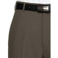 thumbnail image 2 of RGM Men's Flat Front Dress Pant Modern Fit - Perfect for Office, Business and Every Day! Olive 32W x 30L, 2 of 4