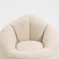 thumbnail image 5 of Bean Bag Chair With Footrest,Oversize Lazy Sofa Set with Ottoman,Upholstered Accent Chair Armchair for Adults & Kids,Beige, 5 of 6
